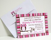 Owl Invitation