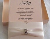 Boxed Monogram Invitation