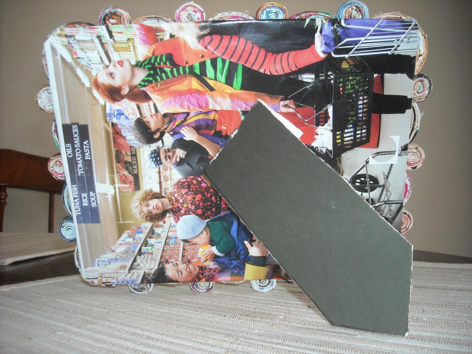 Recycled Magazine Picture Frame - E
