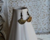 Antique Bronze Bird Dangle Earrings