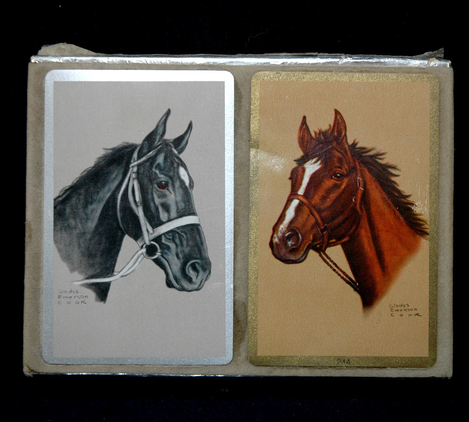 Vintage Horses Playing Card Decks - Gladys Emerson Cook