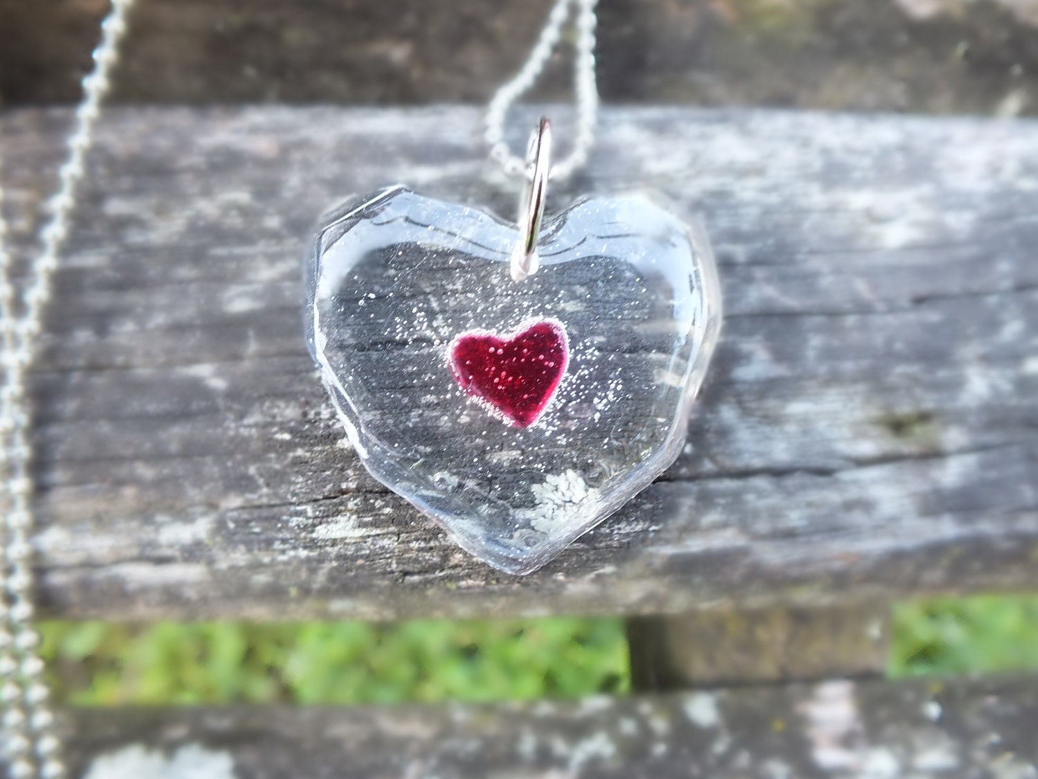 Legend of Zelda inspired Heart Piece Container Necklace