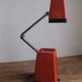 Vintage modern 1960's orange high intensity desk lamp
