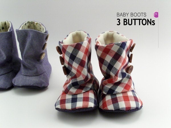 no 93 Baby 3 Button Boots PDF Pattern