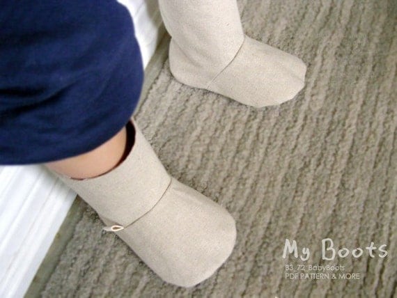 no 072 Charlie Baby Boots PDF Pattern