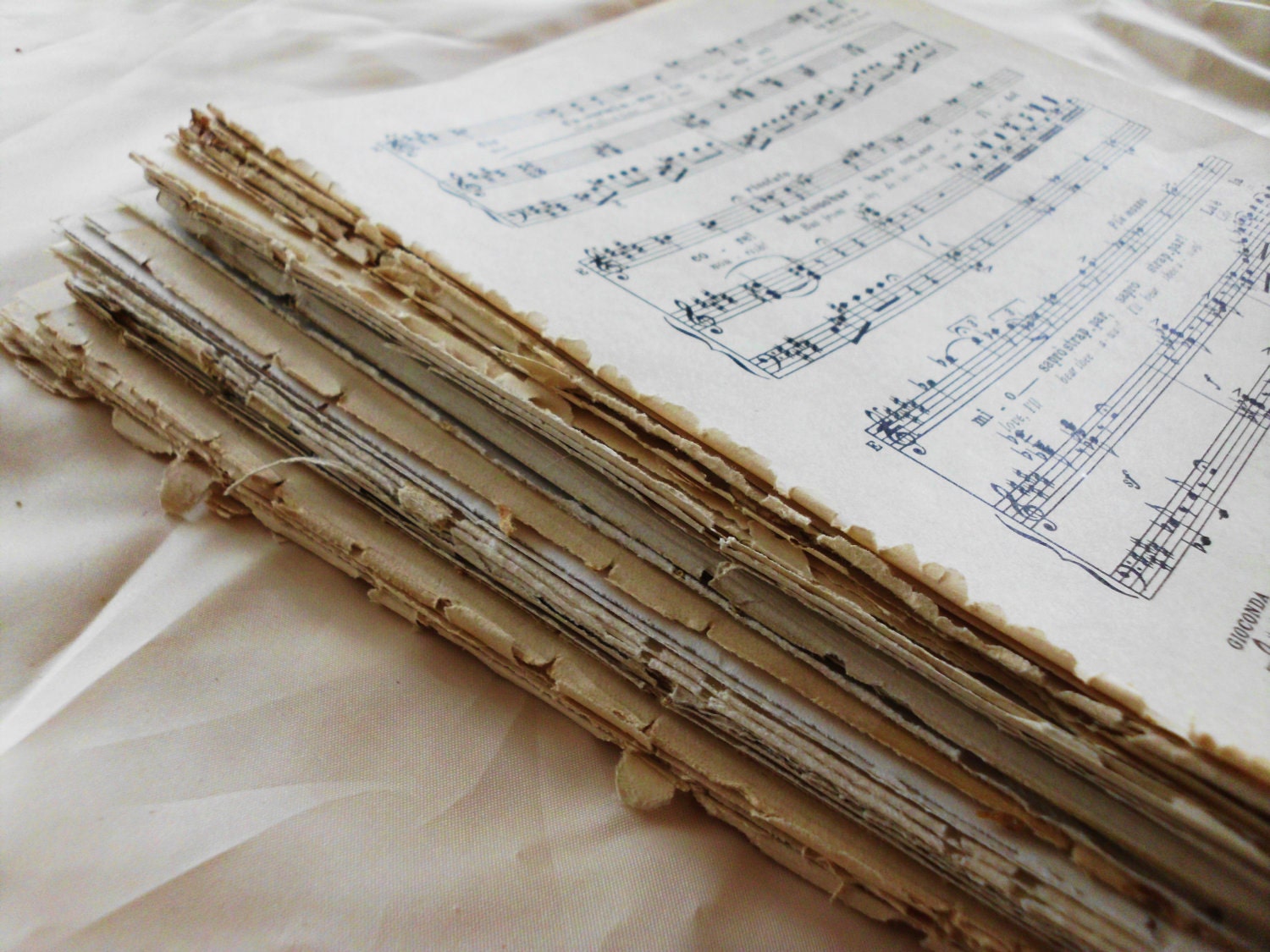 200 Perfect Pages of Large Vintage Sheet Music. Bulk listing. For The Serious Crafter. 9x12 Size
