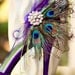 Shoe Clips Peacock Fan Rhinestone / Pearls Center, Couture Bride Bridal Bridesmaid. Feminine Birthday. Rockabilly Statement Luxurious Luxe