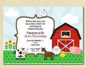 Farm Buddies Birthday Invite - PRINTABLE INVITATION DESIGN Il_170x135