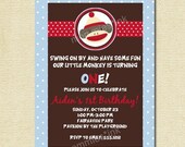 Sock Monkey 2 - No Photo - PRINTABLE INVITATION DESIGN Il_170x135