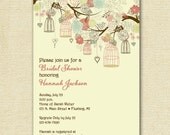 Vintage Birdcages and Flowers Bridal Shower Invitation - PRINTABLE INVITATION DESIGN Il_170x135