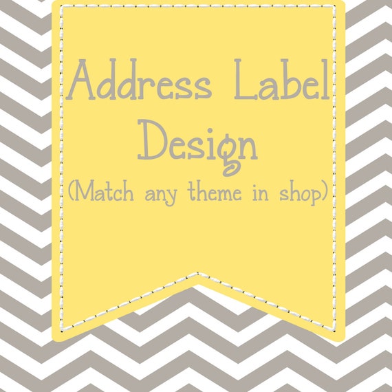 Matching Address Label Design - PRINTABLE LABEL DESIGN Il_570xn