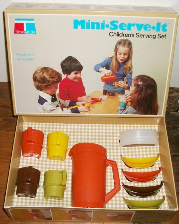 Vintage Tupperware Tuppertoys Children's Serving Set by Junkydory