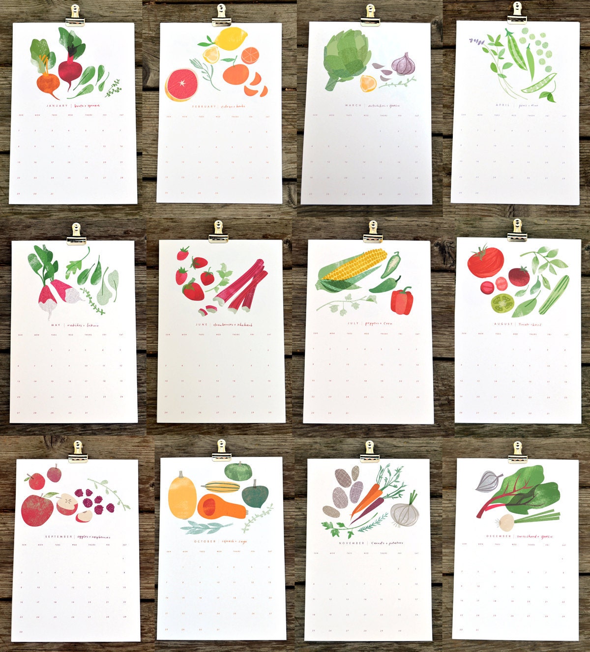 DUETS - 2012 market / garden calendar