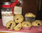 Fresh Baked Homemade Chocolate Chip Muffin Recipe Mix Gift Jar Il_170x135
