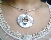 Mother of Pearl Infinity Necklace Bridal necklace, Statement Necklace, Wedding bridesmaid Birthdayn gift, Eternity, Mother's day gift
