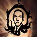 H.P. Lovecraft Cthulhu homage necklace in black stainless steel - horror science fiction sci fi geekery jewelry