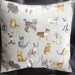 Throw pillow Cats cushion cover silver gorgeous fabric 16 x 16 Manx Siamese  Silver tabby