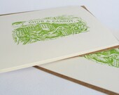 Chub and Carrot Provisions Gocco card
