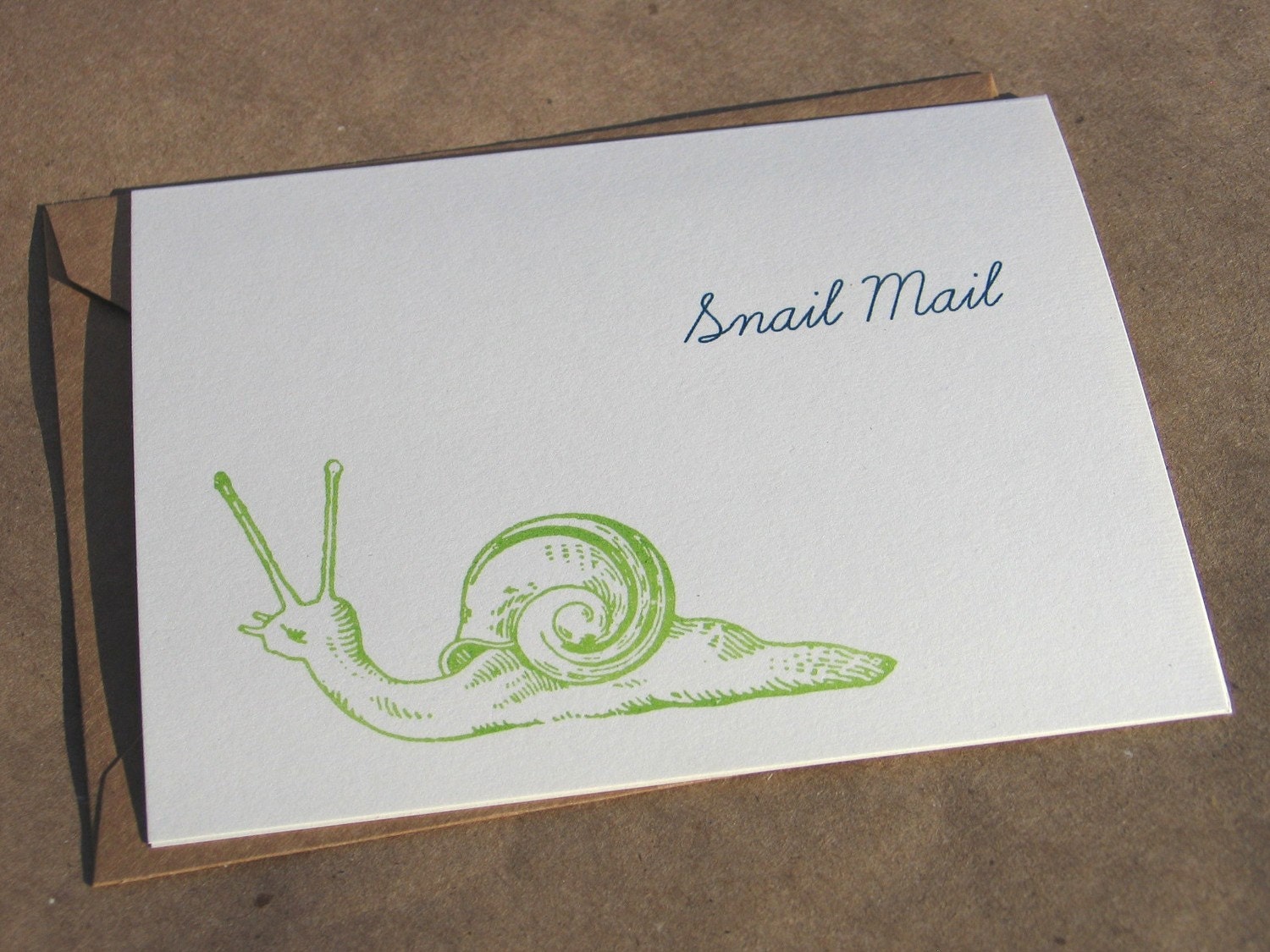 Snail Mail Gocco Card