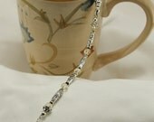 Tea Infuser, Swarovski Crystals and Pewter Flower Beads