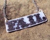 FAIL / WIN Double Sided Word Necklace
