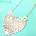 LOVE in Binary - Binary Heart Necklace - Valentines Geek Love...