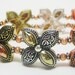 RESERVED for Rhellam Multi Color Floral Cuff Bracelet