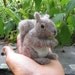 Nutti the Grey Squirrel, needle felted animal