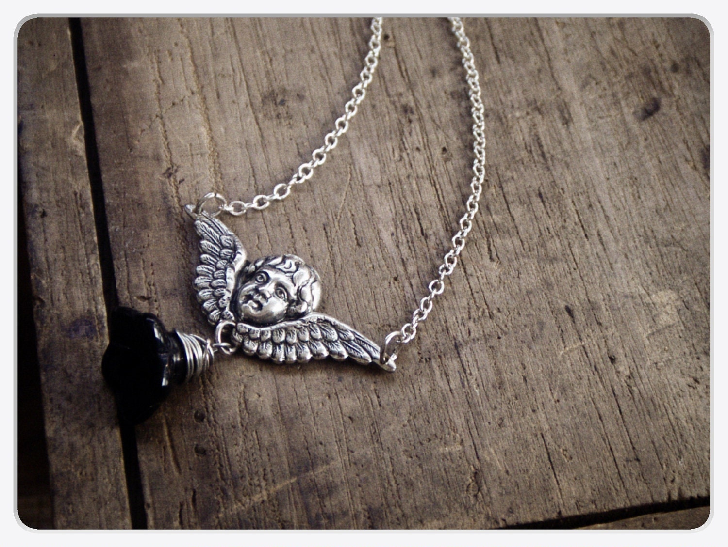 10 Dollar Super CLEARANCE SALE - Gabriel . Angel of Death Necklace