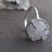 ICE QUEEN. Non Traditional Engagement or promise ring- Made to order-Any size .Crystal Druzy and sterling silver ring. Front Page on Etsy