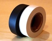 Japanese Washi Tape - Solid Black and White ( Set of 2 Cuties )