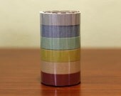 Japanese Masking Tape Pack of 6 - Pretty EARTH TONE Colors
