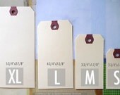 100 Cute Gift Tags- Manila Hang Tags in SMALL Shipping Tags - 2 3/4 x1 3/8 Set of 100