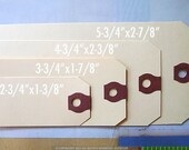 50 Small Gift Tags Manila Hang Tags in SMALL Shipping Tags - 2 3/4 x1 3/8