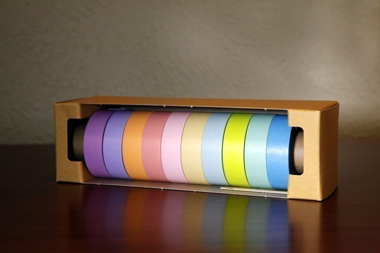 Pretty Japanese masking tape pack of 10 - Light Pastels