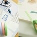 Adorable BLUE PINK GREEN Gingham Grid Japanese Washi Tape 7mm Set of 3