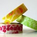 Japanese Washi Tape Yellow POPPY, Green Leaves, Pink Poppy Flowers masking tapes - Set of 3 PrettyTape