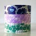 Poppy Flower Washi Tape Navy Poppy Print, Purple Leafe, Teal Poppy masking tapes - Set of 3 PrettyTape 117ft total