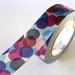 NAVY BURGUNDY Spots Japanese Washi Tape MT Colorful Dots - Pretty Tape