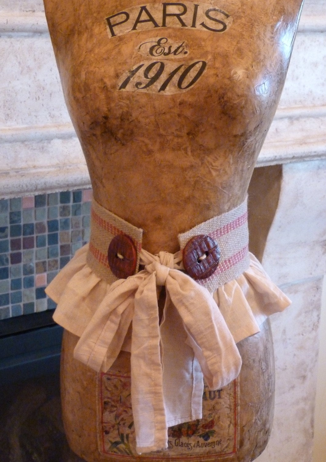 Vintage Inspired Dress Form Mannequin French Paris Art Free Shipping/Layaway Available