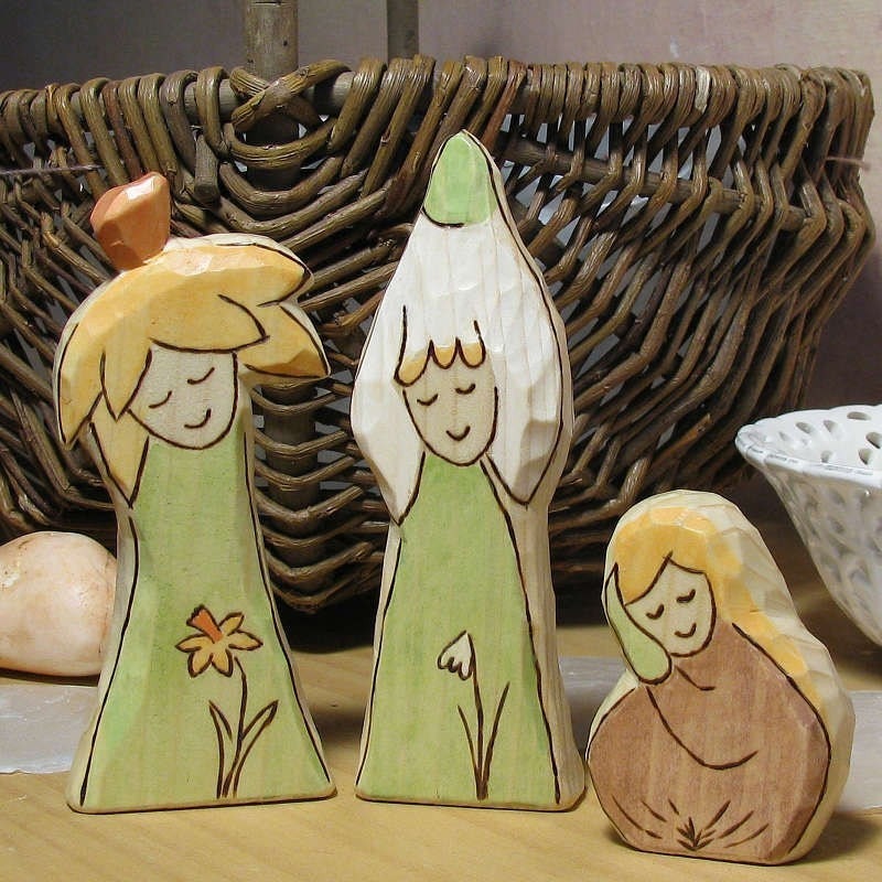 Snow-drop - The spring thawn  FAIRY - cake topper - waldorf inspired toy