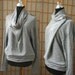 light GREY Oversized boyfriend Knitted sweater