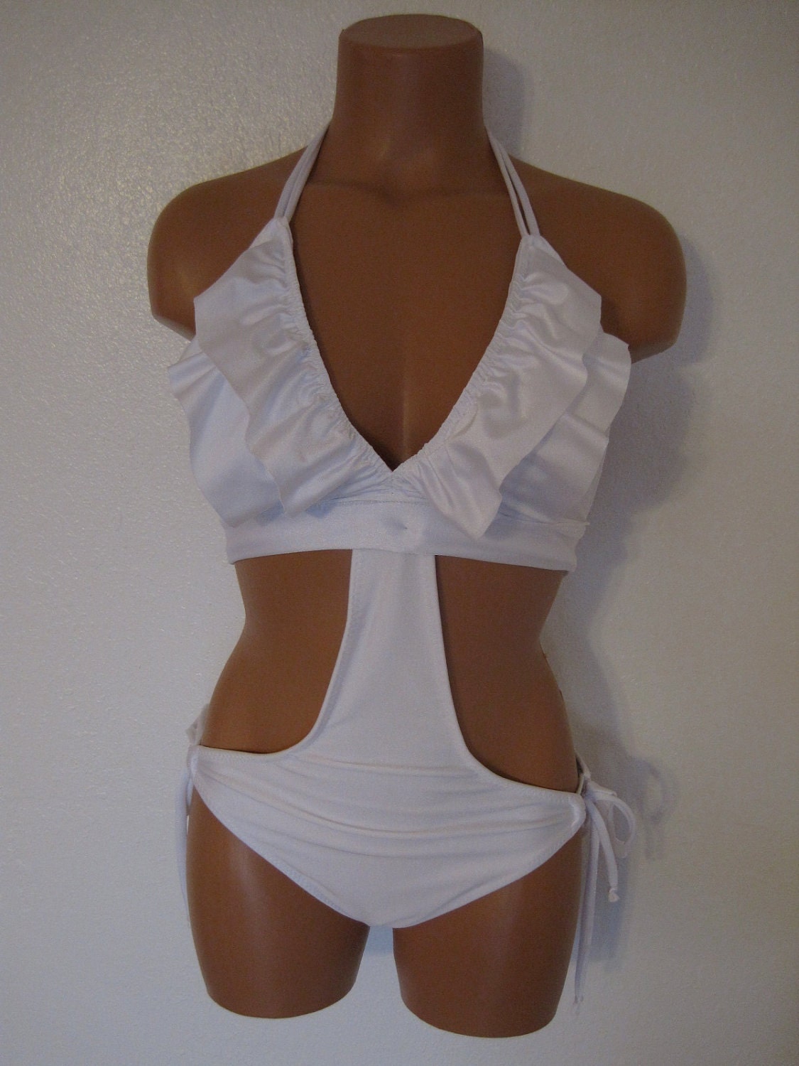 Mini ruffle monokini