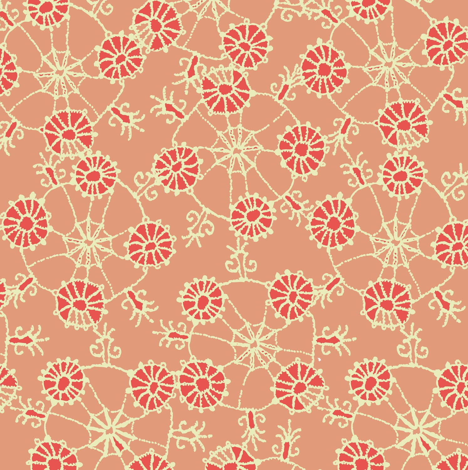 Lacey Pink Grapefruit - Print