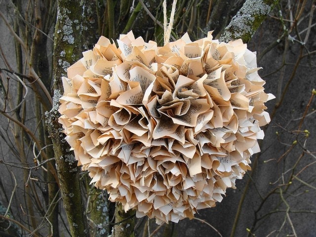 FOR CUSTOMER----- beverlytjenkins------ Wall decor Shabby Chic French Vintage Paper Heart A is for " Amour "