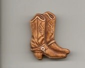 Western ceramic cowboy boots