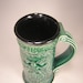 Green Man Stein/Tankard/Mug/Cup - Forest Green Glaze (36oz)