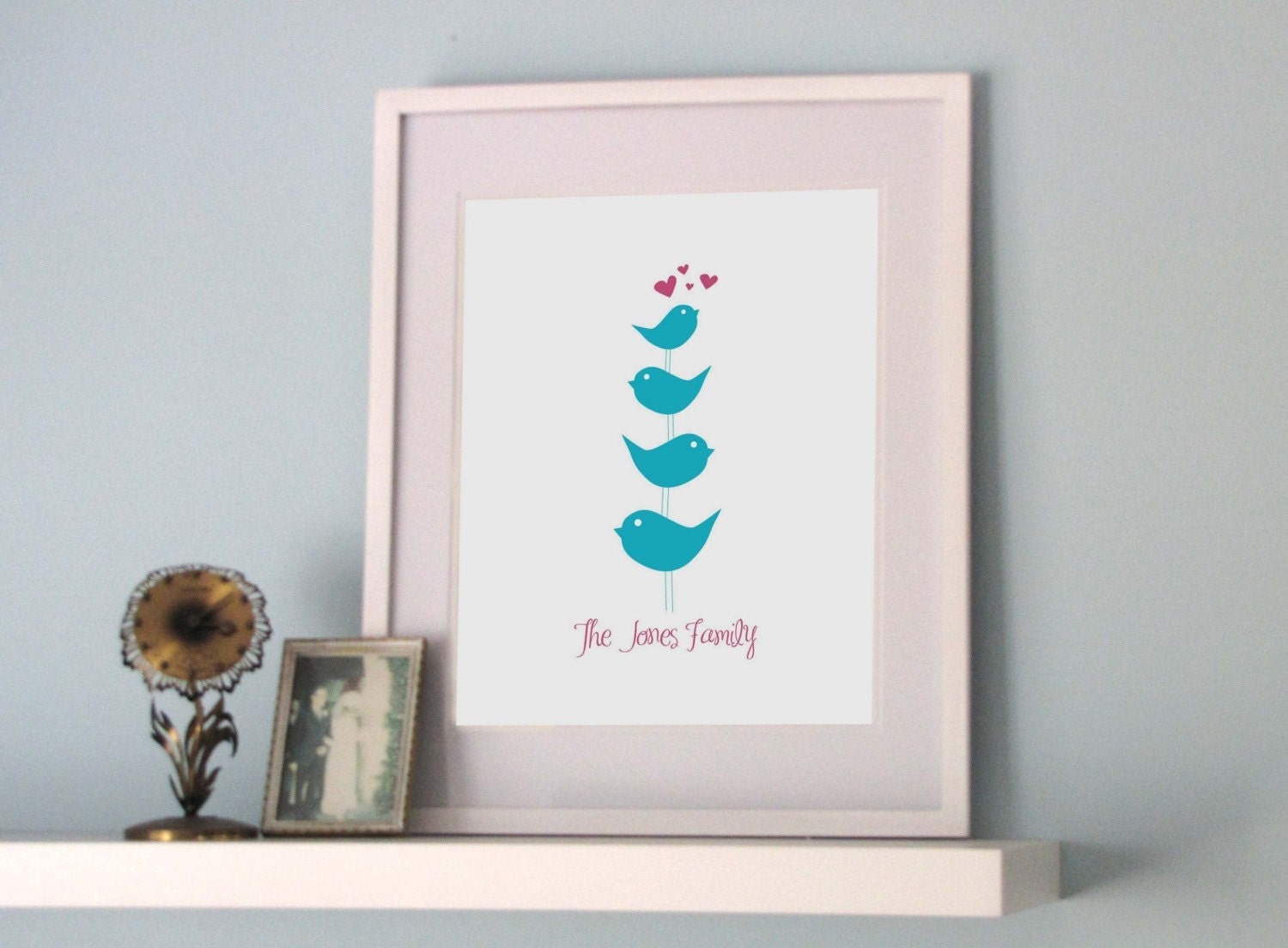 Family of Birds - customized art