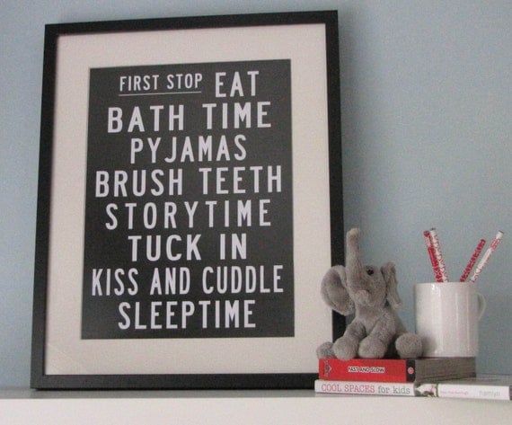 Bedtime Bus Roll Poster