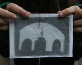 The Tomb Keeper : A Biography in Papercuts - HANDMADE BOOK Zine - Sweet Olive Misprint NO 2